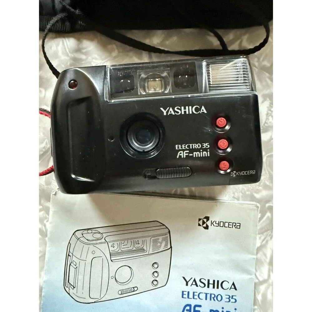 Yashica Electro 35 AF-mini & Konica Big Mini BM-311Z 35mm Camera Lot Black